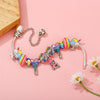 Colorful Romantic Air Balloon Beads Pendant Charm Bracelet For Women And Snake Chain Brand Bracelet Girl Jewelry