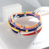 Colorful Soft Ceramics Clay Hollow Circle Beading Handmade Simple Red Yellow Purple Orange White Black Choker Necklace for Women