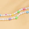 Colorful Soft Clay Flower Pearl Beaded Necklace Ethnic Star Unusual Necklaces 2021 Trend Punk Clothing Choker On The Neck