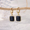 Colorful Stainless Steel Drop Dangle Earrings for Women Gold Plated Cubic Zirconia Square Earrings Aesthetic Jewerly pendientes
