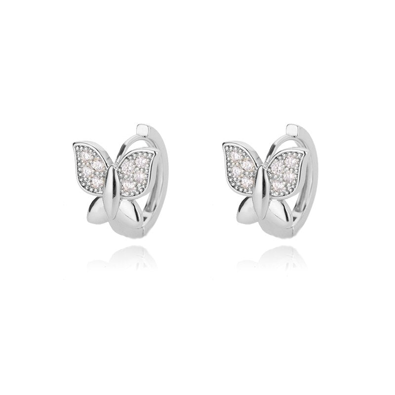 Colorful Zircon Hoop Earrings For Women Girls Luxury Stainless Steel Earring 2023 Trend Summer Couple Jewelry pendientes mujer