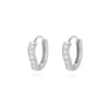 Colorful Zircon Hoop Earrings For Women Girls Luxury Stainless Steel Earring 2023 Trend Summer Couple Jewelry pendientes mujer