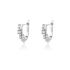 Colorful Zircon Hoop Earrings For Women Girls Luxury Stainless Steel Earring 2023 Trend Summer Couple Jewelry pendientes mujer