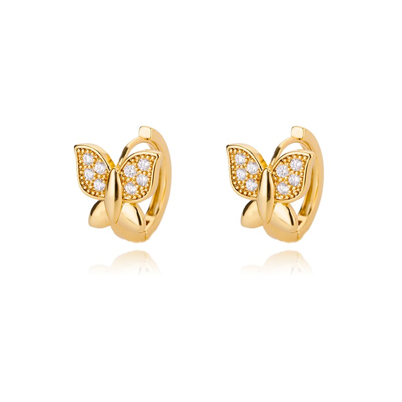 Colorful Zircon Hoop Earrings For Women Girls Luxury Stainless Steel Earring 2023 Trend Summer Couple Jewelry pendientes mujer