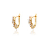 Colorful Zircon Hoop Earrings For Women Girls Luxury Stainless Steel Earring 2023 Trend Summer Couple Jewelry pendientes mujer