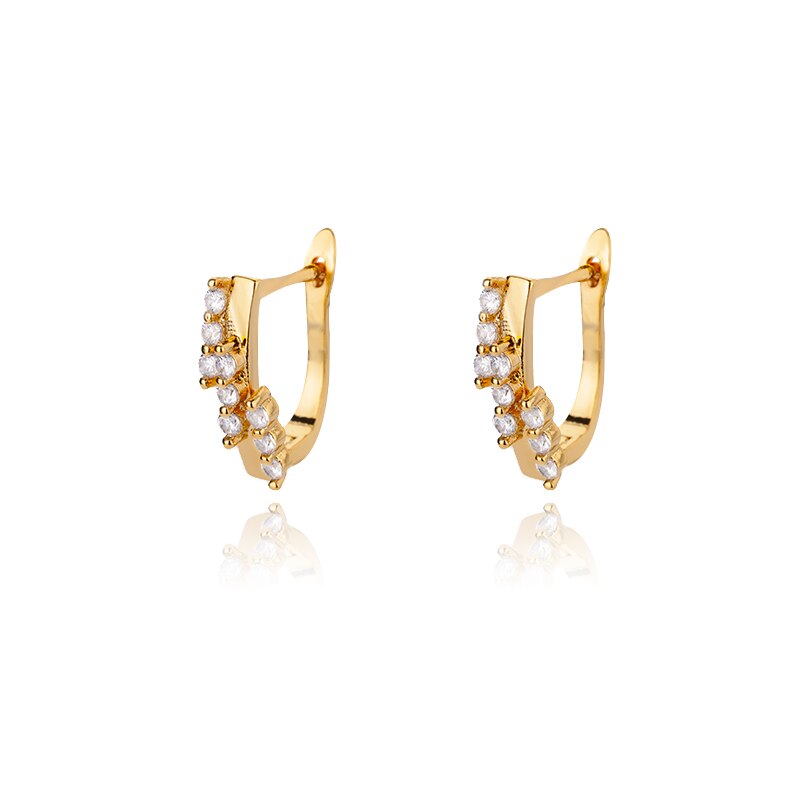 Colorful Zircon Hoop Earrings For Women Girls Luxury Stainless Steel Earring 2023 Trend Summer Couple Jewelry pendientes mujer