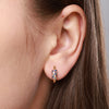 Colorful Zircon Hoop Earrings For Women Girls Luxury Stainless Steel Earring 2023 Trend Summer Couple Jewelry pendientes mujer