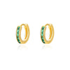 Colorful Zircon Hoop Earrings for Women Stainless Steel Gold Color Round Earrings Trend 2023 Couple Wedding Piercing Jewerly