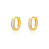 Colorful Zircon Hoop Earrings for Women Stainless Steel Gold Color Round Earrings Trend 2023 Couple Wedding Piercing Jewerly
