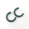 Colorfull letter C Party Stud Earrings 925 Sterling Silver Creative Jewelry Gift Fashion Week Designer