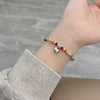 Colour Beaded Heart Women Bracelet Gift Female Jewelry 2022 Trend Korean Sexy Accessories Valentine's GaaBou Christmas