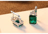 Columbia Emerald Earrings Clip 925 Sterling Silver Ear Studs Green Gem Stone Ear Buckle Earrings For Women Jewelry