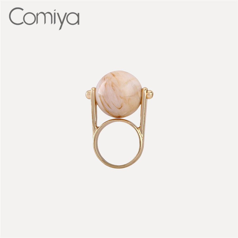 Aliexpress Rings For Women Gold Color Zi Alloy Vintage Accessories Anillo Mujer Stone Decoration Ring Wholesale