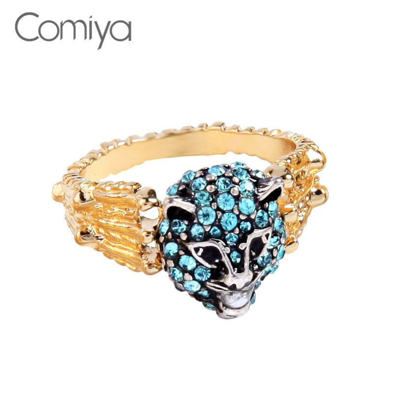 Aliexpress Rings For Women Zi Alloy Gold Color Anillos Mujer Animal Pattern Steampunk Fashion Party Ring Wholesale