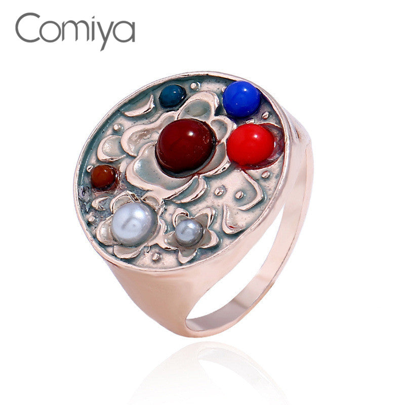 Geometric Rings For Women Zi Alloy Statement Accessories Anel Feminino Gold Color Big Ring Bijoux Aliexpress 2020