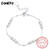 Jewelry 925 Sterling Geometric Set Pearl Bracelet For Women Party Best Gift 2020 Limited New Arrival Charms Bracelets