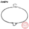 Jewelry 925 Sterling Heart Set Zircon Bracelet For Women Anniversary 2020 Limited New Arrival Charms Bracelets Armbanden