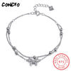 Jewelry 925 Sterling Silver Bowknot Zircon Bracelet For Women Anniversary Best Gift 2020 Offers Trendy Bracelet