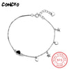 Jewelry 925 Sterling Star Heart Bracelet For Women Holid Gifts Jewelry 2020 Offer Real Double-Deck Bracelets