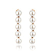 Concise Imitation Pearl Rose Gold Color Earrings For Women Wedding Jewelry Wholesale Top Quality ZYE249