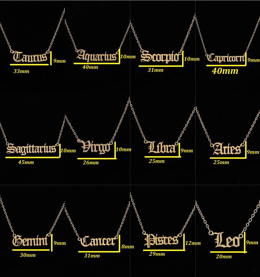 Constellation Necklace Scorpio Leo Capricorn Aquarius Necklace Zodiac Libra Taurus Virgo Gemini Sagittarius Pisces Aries Cancer