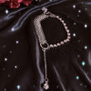 Cool Fish Bone Square Metal Long Tassel Choker Necklace For Women Girl Punk Hip Hop Novelty Pendant Necklace Trendy Jewelry Rock