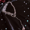 Cool Fish Bone Square Metal Long Tassel Choker Necklace For Women Girl Punk Hip Hop Novelty Pendant Necklace Trendy Jewelry Rock