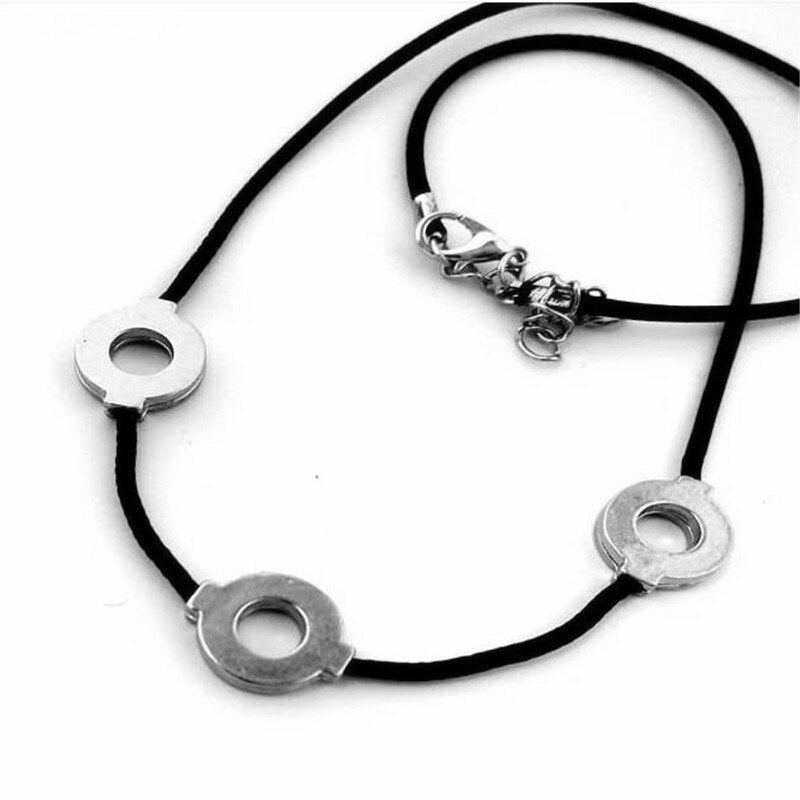 Cool Ninja Anime Uchiha Itachi Necklace Cosplay 3 Loops Necklace For Women Choker Kolye Gift Ethnic Men Jewelry