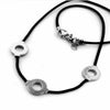 Cool Ninja Anime Uchiha Itachi Necklace Cosplay 3 Loops Necklace For Women Choker Kolye Gift Ethnic Men Jewelry
