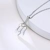 Cool Punk Neptune Trident Pendant Necklaces for Women,Solid Stainless Steel Metal Statement Sea Necklace Accessories
