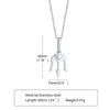 Cool Punk Neptune Trident Pendant Necklaces for Women,Solid Stainless Steel Metal Statement Sea Necklace Accessories