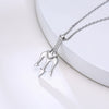 Cool Punk Neptune Trident Pendant Necklaces for Women,Solid Stainless Steel Metal Statement Sea Necklace Accessories