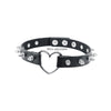 Cool Rock Sexy Harajuku Gothic Collar Chokers Women Men Steampunk Leather Spike Rivet Goth Heart Punk Choker Necklace