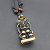 Cool tribal yak bone carved tiki man totem necklace pendant totem luau hula surf girl Talisman Gift