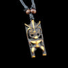 Cool tribal yak bone carved tiki man totem necklace pendant totem luau hula surf girl Talisman Gift