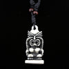 Cool tribal yak bone carved tiki man totem necklace pendant totem luau hula surf girl Talisman Gift