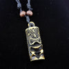 Cool tribal yak bone carved tiki man totem necklace pendant totem luau hula surf girl Talisman Gift