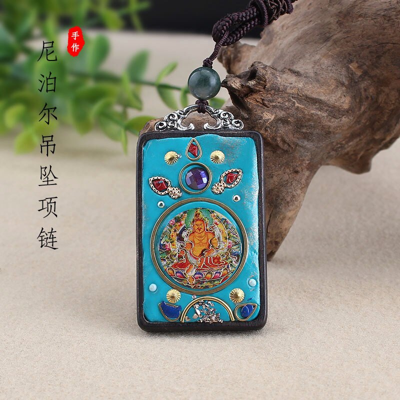 Copper Accessories  Sandalwood pendant Nepal jewelry Ethnic Buddha fate Nepal  vintage necklace women