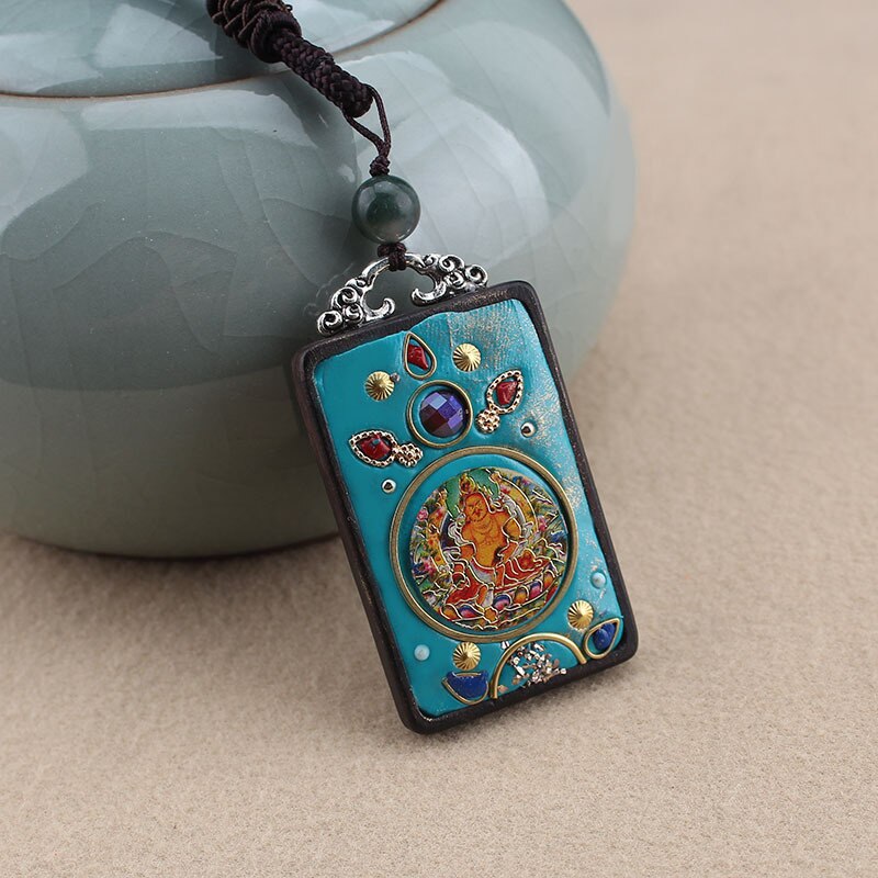 Copper Accessories  Sandalwood pendant Nepal jewelry Ethnic Buddha fate Nepal  vintage necklace women