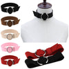 Cosplay Slave Sexy Collar Loop Velvet Neck Chain Neck Band Clavicle Necklace for Women Goth Harajuku Jewelry Accessories