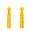 Cotton Tassel Earring Drop Earrings Bohemia S925 Pin Ethnic Jewelry Vintage Knitting Long Women's Fashion European Style Sexy
