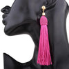 Cotton Tassel Earring Drop Earrings Bohemia S925 Pin Ethnic Jewelry Vintage Knitting Long Women's Fashion European Style Sexy
