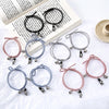 Couple Bracelet Astronaut Small Rubber Band to Send Girlfriend Boyfriend Magnet Stone Bell Bracelet Knotted Head Rope Jewelry