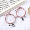 Couple Bracelet Astronaut Small Rubber Band to Send Girlfriend Boyfriend Magnet Stone Bell Bracelet Knotted Head Rope Jewelry