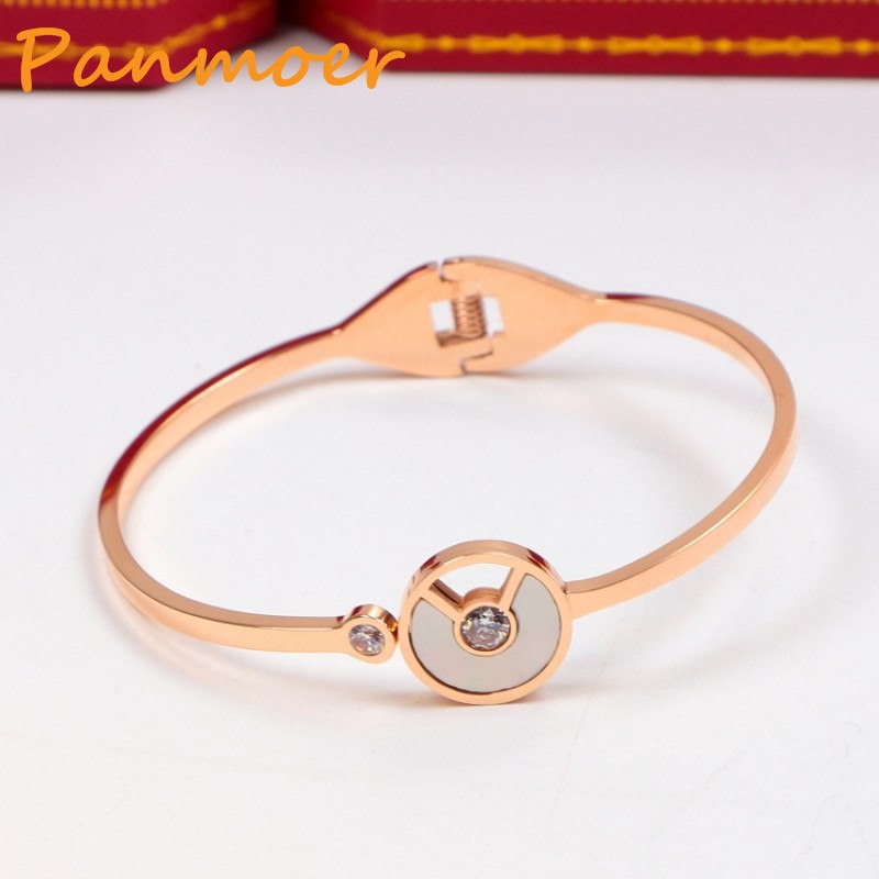 Crazy promotion brand AMULETTE carter Bracelet classic single Crystal titanium steel   lovers bracelets fine jewelry