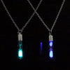Creative Fluorescent Hourglass Pendant Necklaces For Women Men Teens Trendy Party Night Wearing Jewelry Long Necklace