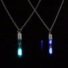 Creative Fluorescent Hourglass Pendant Necklaces For Women Men Teens Trendy Party Night Wearing Jewelry Long Necklace