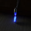 Creative Fluorescent Hourglass Pendant Necklaces For Women Men Teens Trendy Party Night Wearing Jewelry Long Necklace