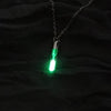 Creative Fluorescent Hourglass Pendant Necklaces For Women Men Teens Trendy Party Night Wearing Jewelry Long Necklace