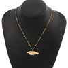 Creative Golden Jamaica Map Pendant Necklace Jamaica Flag Small Jewelry Jamaican Men Women Trendy Jewelry Jewelry